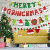 Cross border christmas decorations Christmas tree Greench theme Christmas flag pulling cake decoration card