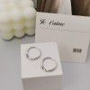  new all-in-one S925 silver ear buckle earrings, simple temperament, women's high-level sense, cool wind, plain Earrings
