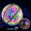 Cross border holographic reflective luminous fluorescent basketball rainbow sky net red cool Tiktok No. 7 blue ball spot