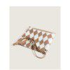 New ins Woolen Bag checkerboard bag female messenger Woolen Bag Tote Bag Large Capacity portable single shoulder women's bag 