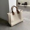 Simple canvas hand-held women's bag trend fashion women's large bag tot one shoulder fashion 2022 summer new women's bag