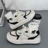 Xiaobai shoes: Women's autumn 2022 new type of niche thick soled leisure and versatile sports shoes; women's high-rise muffin shoes; board shoes