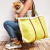 Autumn and winter new women's British Woolen Bag European and American women's large capacity tot bag woolen Plaid bag wholesale 