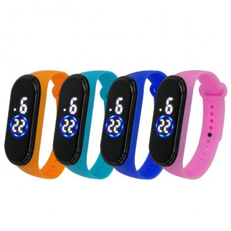 New touch waterproof M4 gift sports electronic watch manufacturers wholesale male and female led swimming waterproof watches