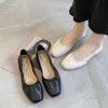 Flat bottom shallow mouth single shoe women's new Korean version of wrinkled soft face and soft bottom leisure and comfortable Doudou shoes in summer 2022 