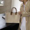 Simple canvas hand-held women's bag trend fashion women's large bag tot one shoulder fashion 2022 summer new women's bag
