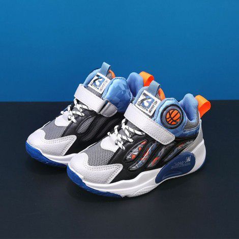 Children's shoes 2022 spring and autumn new leather waterproof sports shoes children's leisure soft sole running shoes children's shoes