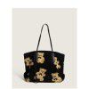  autumn and winter new lamb fur bag cute bear portable large capacity tote bag shopping bag 