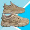 Men's shoes: waterproof and anti-skid, wear-resistant black board shoes for construction site, fashionable sports, leisure, breathable, labor protection shoes