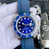 Laojia fine steel fully automatic mechanical water ghost watch male 316 steel strip luminous green ghost nigger blue ghost foreign trade