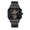 A generation of men's watches, high-end authentic luminous waterproof steel band watches, men's wholesale square men's watches, quartz watches