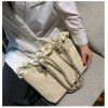 Woven single shoulder women's bag outdoor leisure Women's hand bag summer wholesale foreign trade tidal bag straw woven Bento bag