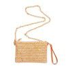 Summer new straw woven bag (female) 2022 women's straw woven messenger bag leisure Women's chain Beach Bag Handbag (female)