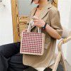 Cross border wholesale bags, women's new Plaid linen bags, fashionable casual women's handbags, simple shoulder bags