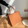 Large capacity women's shoulder bag solid color simple Tote Bag NEW net red handbag shopping bag wholesale