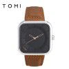 (directly provided by the manufacturer) Tommy fashionable new simple quartz watch Korean belt watch men's watch women's Watch