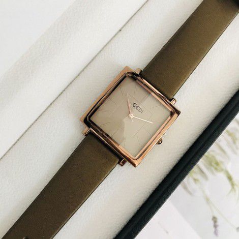 A Gedi Watch issued on behalf of Gedi, female square large dial, Korean belt, Tiktok network, popular women's Watch