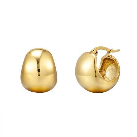 Manufacturers directly supply round ball hollow earrings, retro women's European and American earrings, simple titanium steel earrings, ins14k wholesale