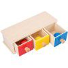 Montessori teaching aids, coin box, children's hand eye coordination, early childhood education, drawer games, wooden ball table, science and education toys