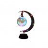 Christmas day led moon shaped lamp living room bedroom study decorative table lamp wholesale iron ball decorative lamp
