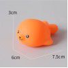 Bath toys: Enamel yellow duck baby children kneading and playing with water duck baby swimming and playing with water soft rubber toys for men and women