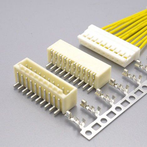 Jilin Kangrui Kr vertical pasting single row 180 degree adapter electronic cable (fine imitation of Molex 87439-0600 yellow)