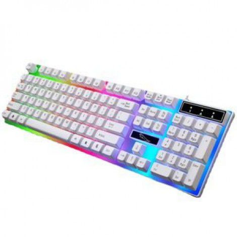 Cross border keyboard chasing leopard G21 wired USB game machine touch colorful light laptop keyboard KB