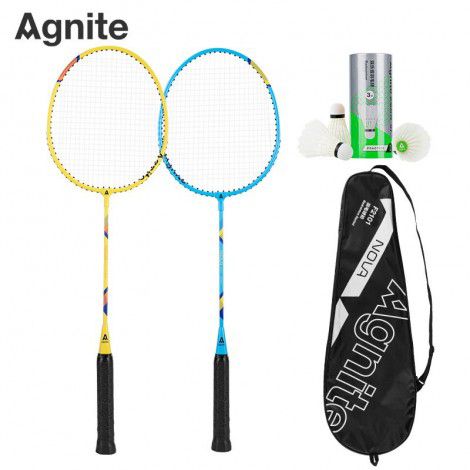Deli anglaite f2100 / f2101 badminton racket double racket adult beginner 2 badminton rackets