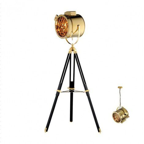 Nordic studio searchlight living room creative hotel decoration Stainless Steel Designer vertical tripod floor lamp