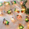 Christmas decorations, festive atmosphere, decoration, hanging decorations, scene arrangement, colorful light strings, trinkets, creative hanging pieces
