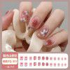 Ice through Camellia water diamond nail patch net red nail patch medium long detachable wearing nail piece nail enhancement finished product