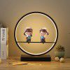 New Chinese table lamp bedroom bedside lamp Zen retro living room creative remote control touch cartoon dimming intelligent table lamp