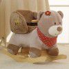 Blue fish donkey children's dual-purpose music rocking horse baby toys wooden baby rocking car birthday gift