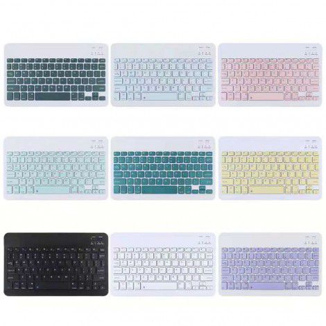 Suitable for iPad flat panel wireless Bluetooth keyboard, square color keyboard, apple Huawei matepad keyboard factory batch