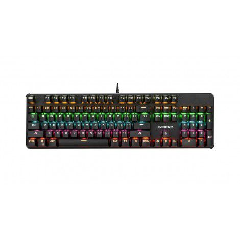 Kaidiwei C500 mechanical keyboard green shaft mechanical keyboard plug-in shaft RGB running lamp effect source factory