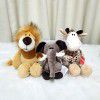 Forest animal doll lion elephant tiger monkey deer plush toys children doll doll cross border wholesale