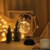 Christmas day led moon shaped lamp living room bedroom study decorative table lamp wholesale iron ball decorative lamp
