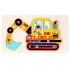 Children's puzzle three-dimensional buckle puzzle enlightenment early education transportation wooden puzzle manufacturers wholesale boy wooden toys