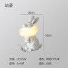 Nordic cartoon rabbit exhibition hall children's room decorative lamp resin creative designer simple bedroom bedside lamp