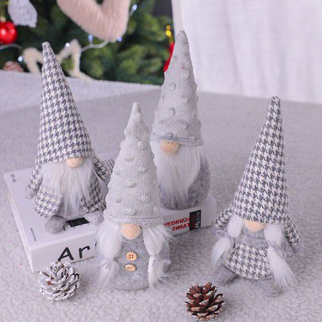 New Christmas decoration creative European and American style children faceless doll decorations dwarf Rudolph doll gifts