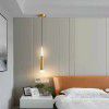 Bedside chandelier modern simple bedroom light luxury long line small chandelier single head sofa cabinet TV background wall network red