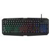 Dongguan factory supplies wired USB luminous keyboard, desktop computer floating key, game rainbow mechanical keyboard