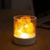 Salt lamp bedside lamp mineral salt lamp night lamp bedside atmosphere lamp flame salt stone lamp desk lamp bedroom night lamp