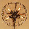 Retro industrial floor lamp living room bedroom lamp balcony bar creative fan lamp American retro coffee shop lamp