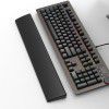 Black Jue 104 key standard keyboard supports wrist protection rest pad PU leather soft and comfortable keyboard holder 