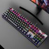 Hyun silver fox K60 wired real mechanical keyboard green axis lighting game eat chicken E-sports office 104 key keyboard cross border