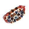 Pearl eyes multicolor optional Bracelet Beaded Leather Bracelet snap colored Bracelet wholesale Yiwu small commodities
