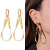 Kenjie ins style exaggerated metal pattern gold-plated earrings women's European and American cross-border fashion geometric Hoops Earrings