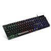 104 key Spanish black characters transparent mechanical touch keyboard office game luminous keyboard backlit keyboard