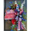 New products of cross-border independent station: American National Day, independence day, wreath, door hanging, home fabric decoration, holiday window props
